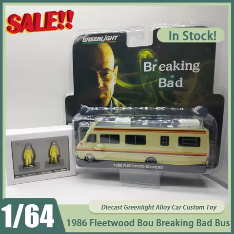 New In Stock 1:64 Greenlight 1986 Fleetwood Bou Breaking Bad Bus 33021 Model Alloy Miniature Fleetwo