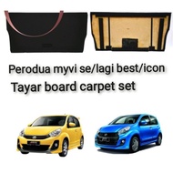 Papan bonet carpet  Myvi 1st model -2016