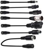 GENUG Copper Wire DC5521 Adapter Cable Cord Female to Multiple Connector Female Male for Electric Sc