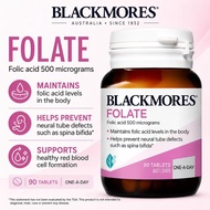 Blackmores Folate Folic Acid 500mcg, Supports Healthy Pregnancy and Red Blood Cell Production