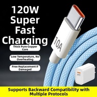 HaoWei 10A Super Fast Charge 120W Flash Charge Type-C Data Cable Tpye-C Suitable for Huawei Mate60 H