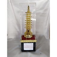 MINIATURE PAGODA 9 FLOORS AESTHETIC TABLE DISPLAY CINDRAMATA TYPICAL PALEMBANG