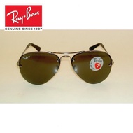 JOCELYN Rayban Ala Original Wart sunglasses, new aviator style, copper frame RB 3449 004/9A, polariz