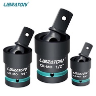 Libraton Swivel Socket Set Impact Swivel Socket Set Wobble Socket Impact Grade Universal Joint 1/4 3