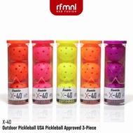 Franklin X-40 Outdoor Pickleball 3pcs-Tube Franklin X40