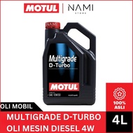 *MOTUL MULTIGRADE D-TURBO (4L) GALON* Oli Mesin Mobil Diesel - Original