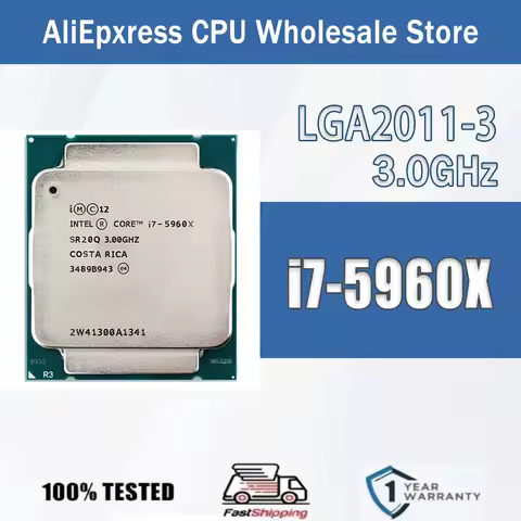 Intel Core i7-5960X 3.0GHz 8 Cores 8 Threads 20M i7 5960X Computer CPU Processor Server Package LGA2
