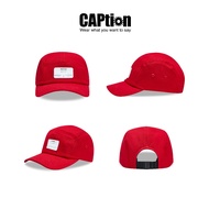5 Panel CAPtion Reminder Unisex Hat, Freesize / Red