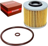BIGLKNM Motorcycle Oil Filter with O-Ring Compatible with Yamaha XT500C TT500C V Star 650 Raptor 700