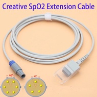 2.4m SpO2 sensor adapter/extensoin cable for Creative PC9000 UP6000/7000 monitor,Apply to BCI and di