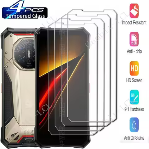 4PCS For Doogee S300 Pro Screen Protective Tempered Glass ON DoogeeS300Pro S300Pro Plus Thermal 6.78
