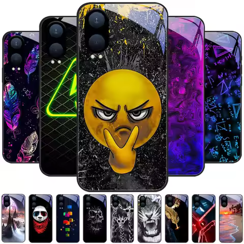 For OnePlus Nord CE2 CE3 CE4 Glass Case On 1+Nord CE 4 Lite Tempered Glass Phone Cover For One Plus