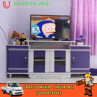Meja Tv Minimalis Modern / Bufet Tv / Lemari Tv / Rak Tv Minimalis - Ungu