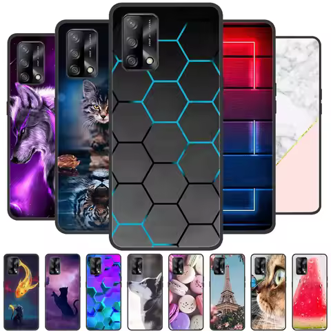 for Oppo F19 Case Soft Silicone Back Cover TPU Phone Case for Oppo F19 Pro Plus 5G Bumper Coque for