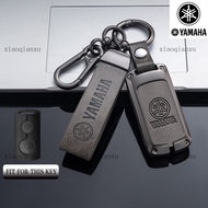 Leather Remote Smart Car Key Chain Ring Cover Case Shell Protect For YAMAHA Nmax V2 V3/Aerox S V1 V2