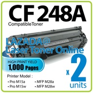 2x Black Compatible To HP 48A CF248A HP48A HP48 248A 248 Laserjet Pro M15A M15w M 15A 15W MFP M28a M