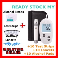 🇲🇾 SET 10 [BSP GDM] 🇲🇾 GM 1 Sinocare Blood Glucose Monitor Sugar Test Kit + 10 Strips + 10 Lancets +
