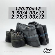 12" ORS TUBE INNER TYRE TUBE MOTORCYCLE (120-70x12) "130-60x12" (3.50/4.00x12) (2.75/3.00x12)