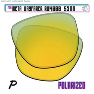 EZReplace Polarized Replacement Lenses Compatible With  Meta Wayfarer RW4008 53mm RW4008-53 Sunglass