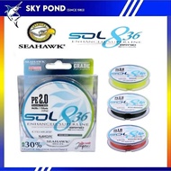 Seahawk SOL 836 8X Enchanced Superline Braided Line (300yds) (20lbs/25lbs/30lbs/40lbs/50lbs/60lbs) G