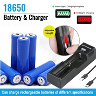 🇸🇬 High Power 18650 Battery / 3.7V Lithium Rechargeable Battery / AA AAA Rechargable Battery / USB C
