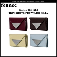 fennec CRINKLE TRIANGLE TRIPLE WALLET 4Color