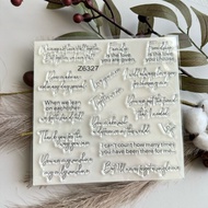 0604-87 6327we may Blessings Transparent Seal Crystal