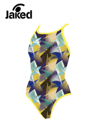 Jaked - 日版女士訓練連身泳衣 566 (黃色)