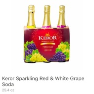 ◐KEROR Sparkling Red & white Grape (3bottlesx750ml)