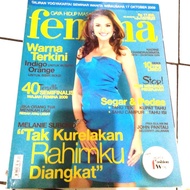 majalah Femina bekas cover Nadine Chandrawinata tahun 2009