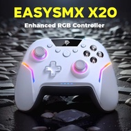 EasySMX X20 RGB Wireless Bluetooth Gaming Controller Compatible with PC/NS/TV/Phone/Laptop,6-Axis Gy