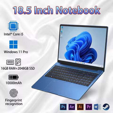 New 18.5" Gaming Laptop Intel Core i5 Processors 16GB 2TB SSD 10000mAh Backlit Keyboard Fingerprint 