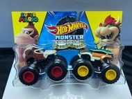 全新 Hot Wheels Monster Truck Super Mario Donkey Kong vs Bowser 風火輪 大腳八怪獸車