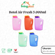 Fresh Water Bottle 3000ml Jumbo Water Bottle/ Cheap Plastic Bottle/ Drinking Water Container/ Large 