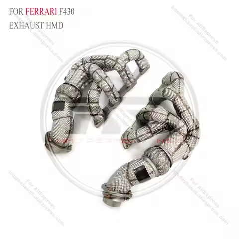 HMD Exhaust Manifold For Ferrari F430 4.3L | Heat Shield Equipped High Flow Performance Quality Cert