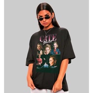 Tee Grafik Retro Cate Blanchett Uniseks Bahan Campuran Kapas Baju-T Longgar dan Bernafas untuk Lelak