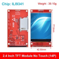 2.4 "2.4นิ้ว240X320 SPI LCD TFT Serial Port 5V/3.3V อะแดปเตอร์ PCB Micro SD Card ILI9341 / ST7789V จอแสดงผล LCD สำหรับ Arduino