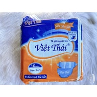 Viet Thai Elderly Diapers 10 pieces Size M/L from 40 to under 70kg for the elderly, patients, postpa