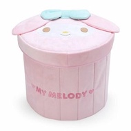 Japan Sanrio - My Melody 日版 圓形 筒形 揭蓋 可折疊式 收納盒 收納箱 收納筒 家居 收納 美樂蒂 2021