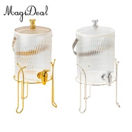 MagiDeal Beverage Dispenser, Fruit Teapot, Bucket, Lemonade Container, Water Beverage Dispenser with
