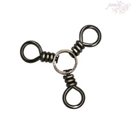 JWENTY Three-way Swivel Fishing Gear Black Nickle 25PCS/Pack Fishing Accessories 3 Way Swivel Hook F