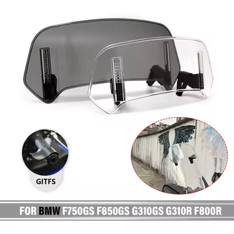 Universal Motorcycle Windshield Extension Adjustable Spoiler Deflector For BMW F750GS F850GS G310GS 