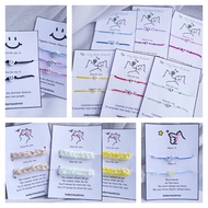 handmade friendship bracelet • BFF gift matching • couple bracelet • wish card bracelet • personalit