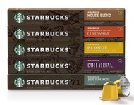 STARBUCKS by NESPRESSO Variety Flavor สตาร์บัค เนสเพรสโซ วาไรตี้ คละรส กาแฟคั่วบด แคปซูล (5g x 50cap