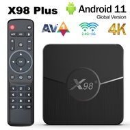 Original X98 Plus TV Box Android11 Amlogic S905W2 2GB16GB 4GB 32/64GB AV1 BT 2.4G&amp;5G Wifi 4K HD Smart Media Player Set Top Box