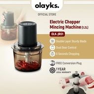 Olayks Electric Food Chopper Mincing Machine Meat Grinder Food Processor Garlic Chopper Vegetable Ch