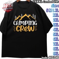 CAMPING T-SHIRT L XL 2XL 3XL 4XL 5XL 6XL 7XL 8XL 9XL T-SHIRT JUMBO SIZEBIG HD248