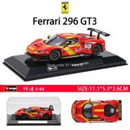 Bburago Tỉ Lệ 1:43 Diecast Ferrari 499P Le Mans Xe Ô Tô Mô Hình Hợp Kim Cao Cấp Xe Có Tính Năng Kéo
