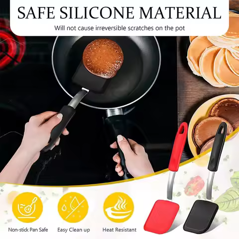 Silicone Cookie Spatula Turner Nonstick Mini Brownie Spatula Flexible Kitchen Spatulas Heat Resistan