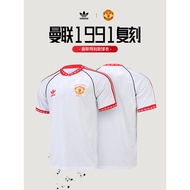 Adidas Manchester United Short-Sleeved Jersey Adidas Red Devil Copy 1991 Yuan Home Jersey Male JF037